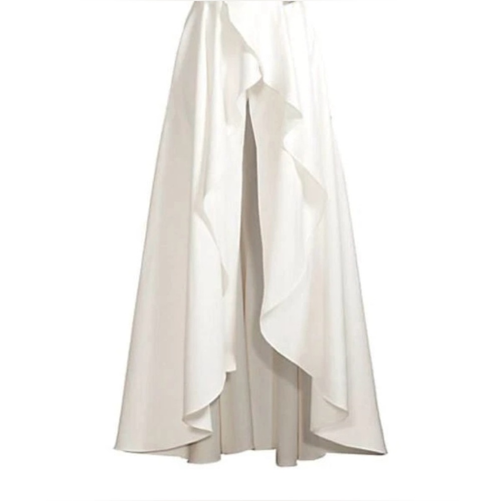 JAYGODFREY Ivory High-Low Ruffle Skirt - Picture 2 of 4